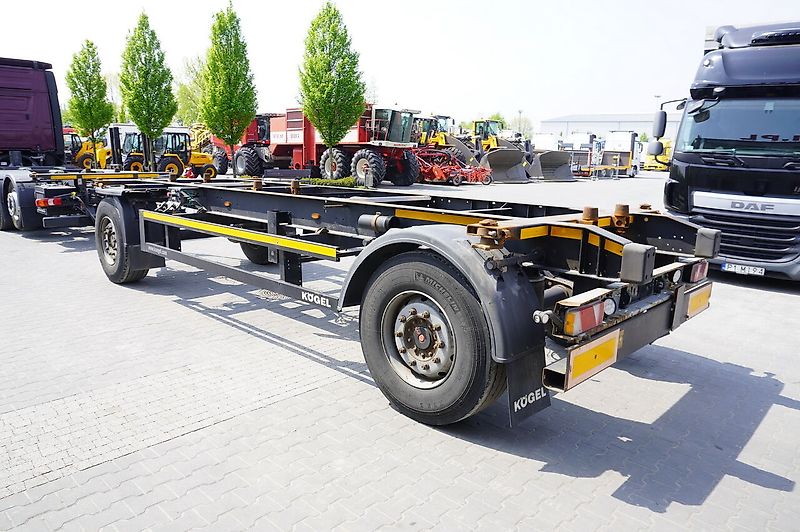 Kögel container chassis trailer AWE 18 , BDF 7,5m , 2 axles , SAF axles