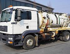 MAN vacuum truck TGM 18.240 , 4x2 , VACUUM PUMP , Flurry cistern 7,000l , sleep c