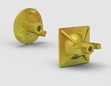 Baukrane Tie rods Nuts 70mm, 100mm, 120x120mm - DW15 Baukrane Tie rods Nuts 70mm, 100mm, 120x120mm - DW15