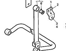 Daf anti-roll bar Barra Estabilizadora Eje Trasero DAF XF 105 FA 105.460 for DAF XF 105 FA 105.460 tractor unit